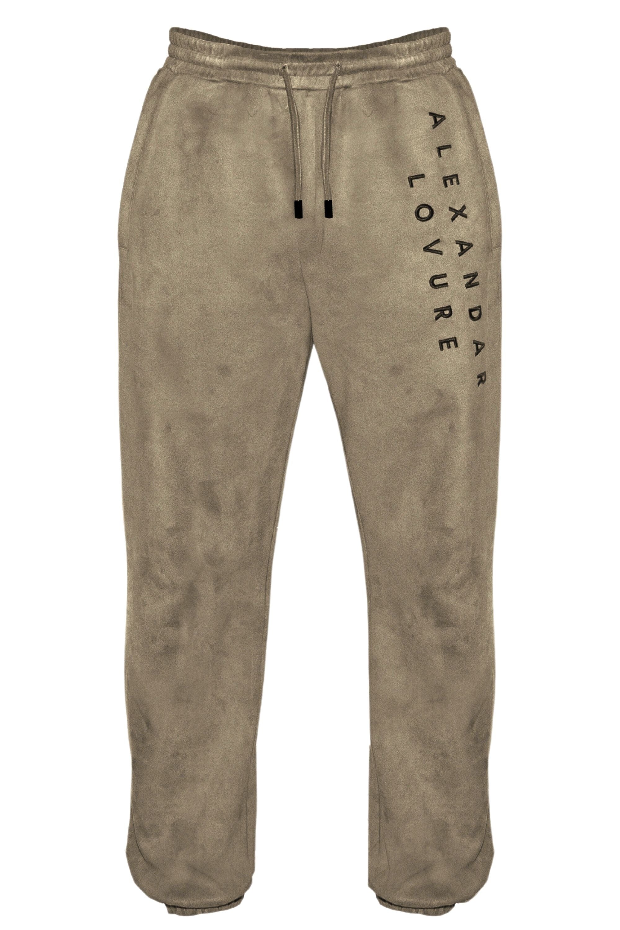 OLIVE SUEDE JOGGERS v Alexandar lovure